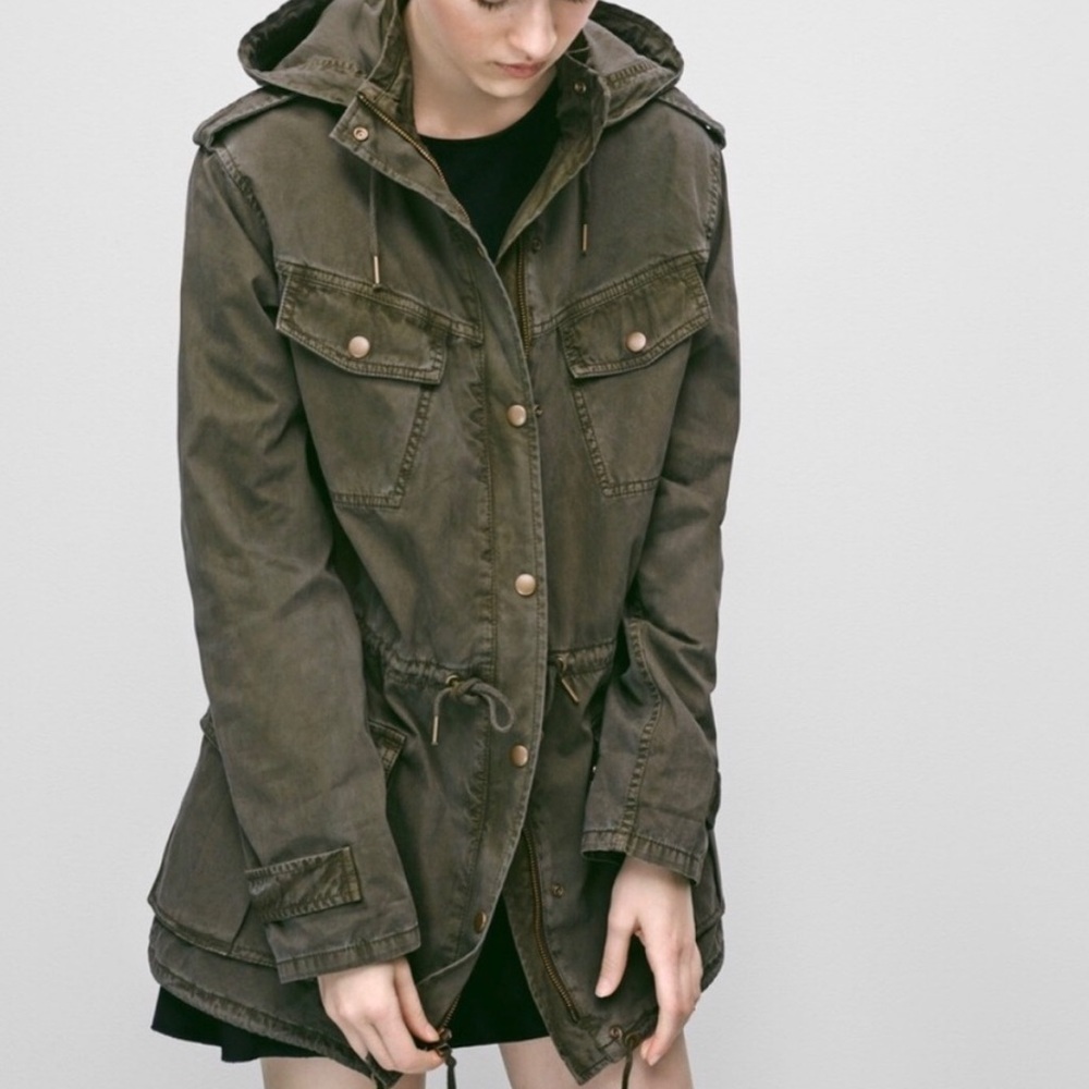 Talula Trooper Military Jacket Size XXS Green